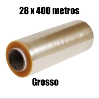 Rolo Bobina Plastica Filme PVC Refil 28x400mts 28cm x 400 Metros Esticavel em Oferta na Shopee