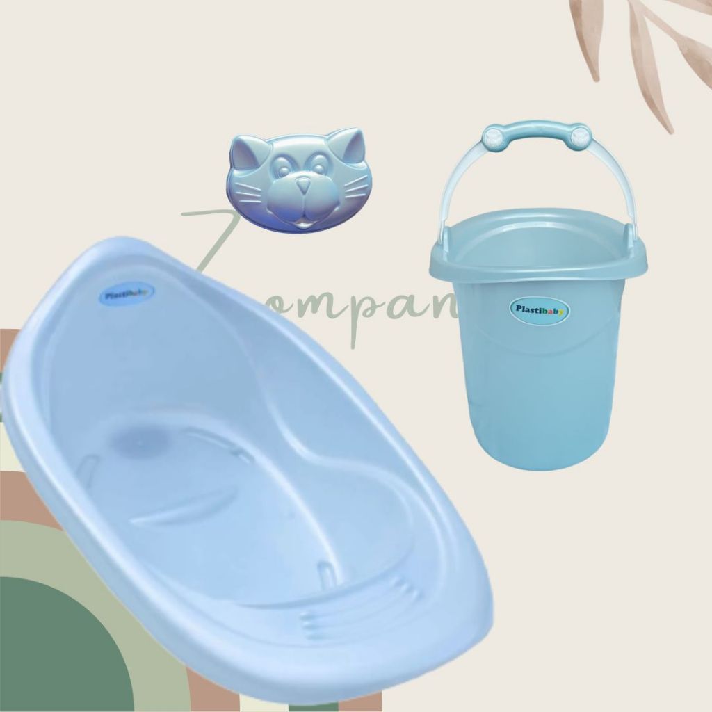 Banheira 22 L  balde 11 L  saboneteira Infantil para bebe kit banho