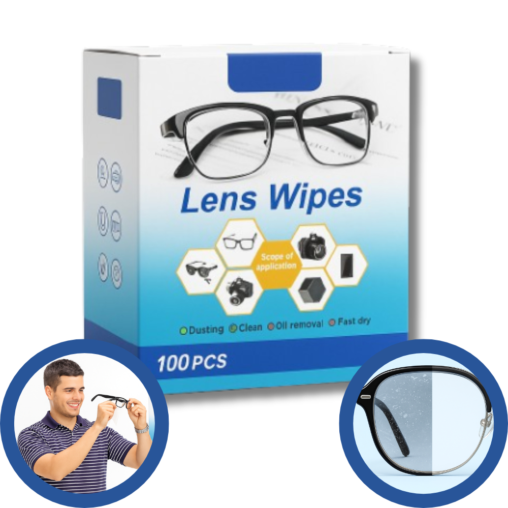 Kit 100/200 Lenços Flanela Umedecidos Antiembaçante Limpa Lentes Óculos Câmera Tela em Oferta na Shopee