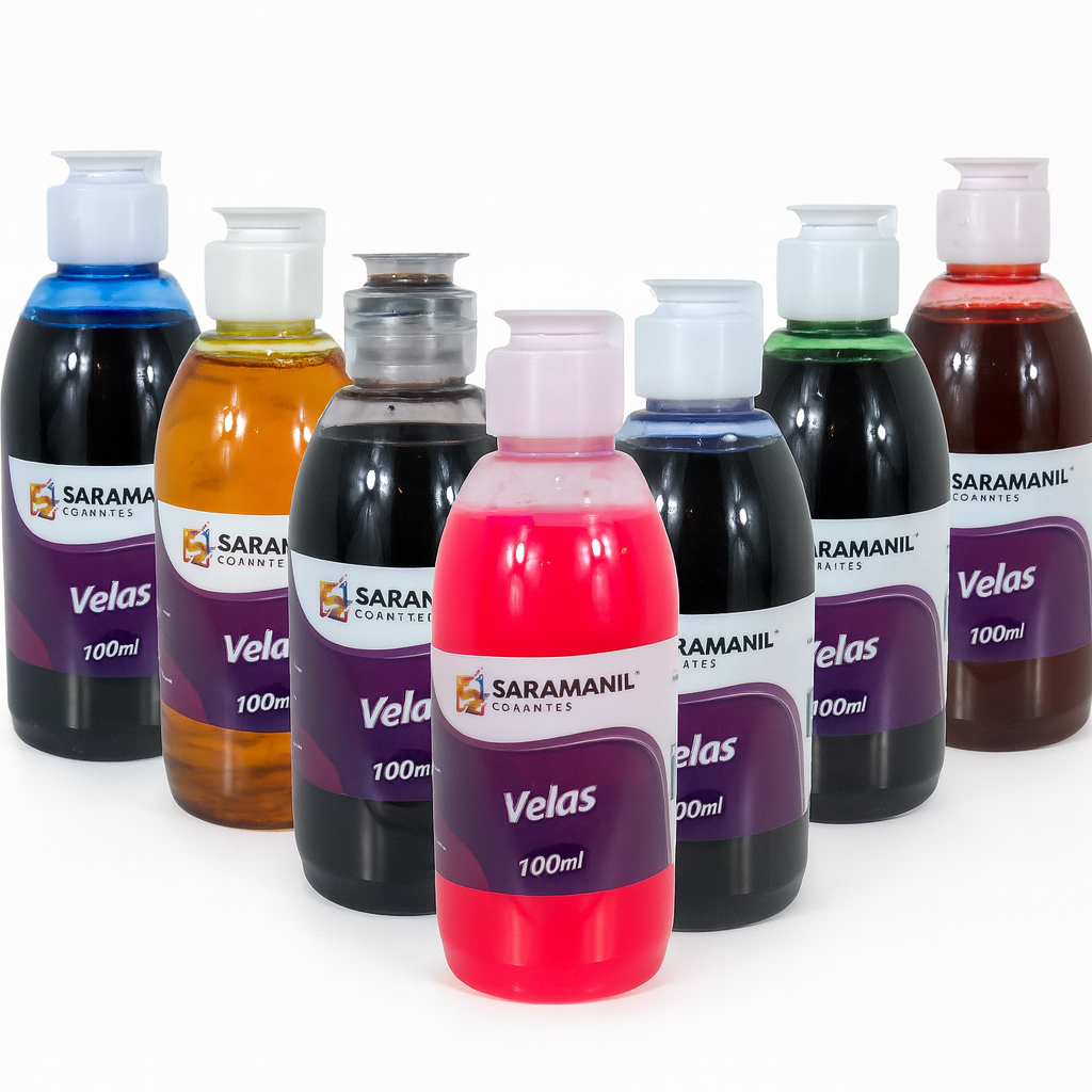 Corante Liquido Saramanil 100 ml para velas em Oferta na Shopee