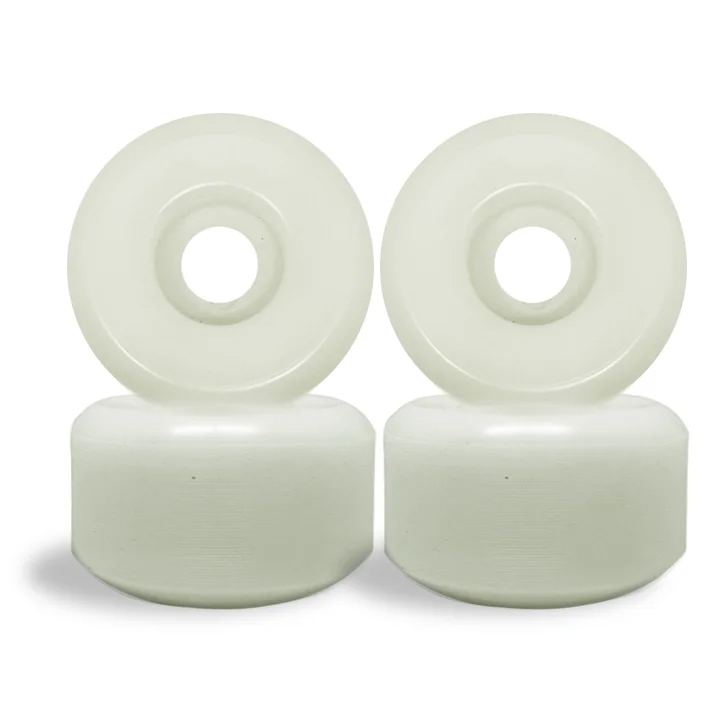 Roda Para Skate Importada Cônica 53mm Blank Branca.