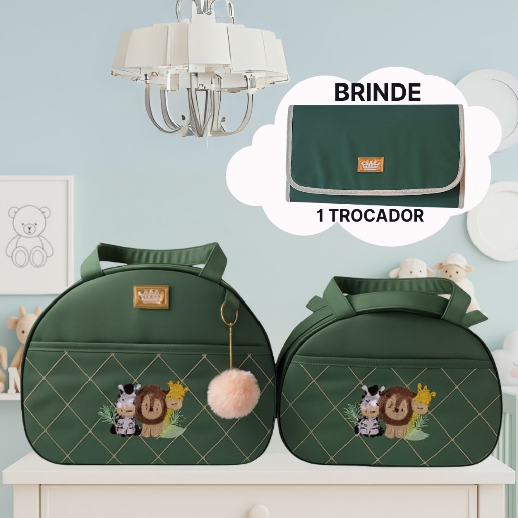 Kit Bolsa Redonda 2 Peças +mimo  - Lucas baby em Oferta na Shopee