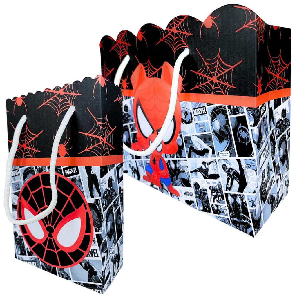 Sacolinha Aranhaverso Homem Aranha Sacolinhas para Lembrancinha de Aniversário Infantil Sacolas Bolsinha Envio Rapido