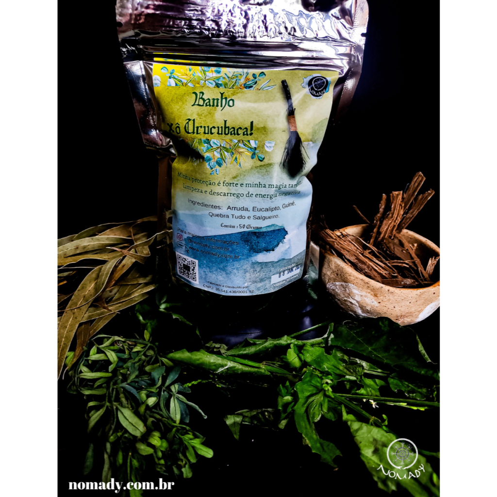 Banho de Ervas Limpeza energética - 7 Ervas / Banimento - Nomady / Xô urucubaca 50 Gr.