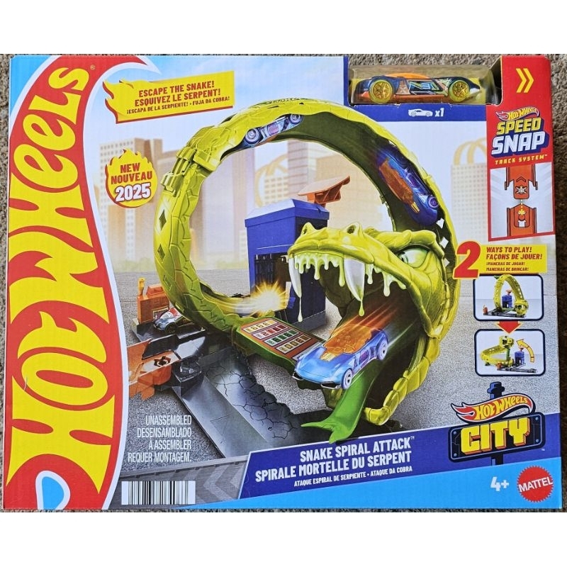 pista hot wheels Ataque da cobra Serpente mattel
