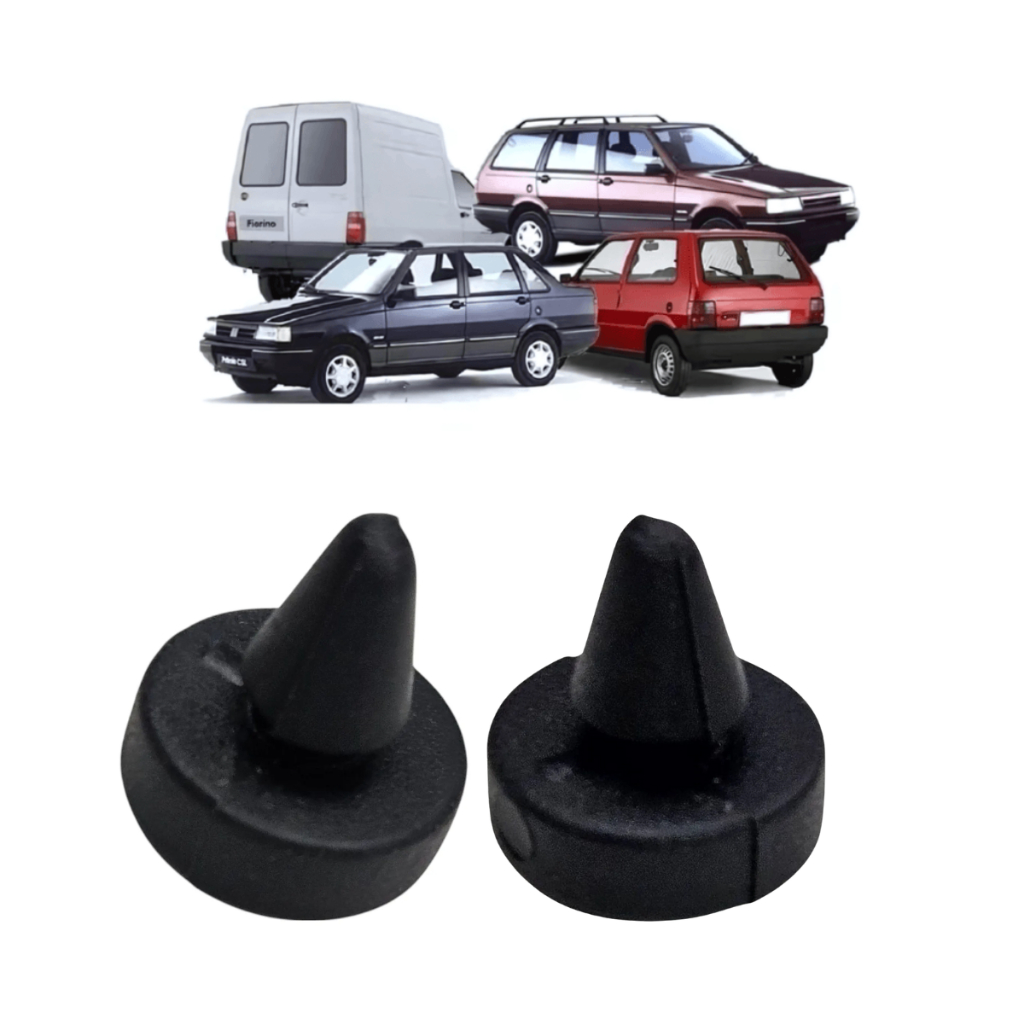 Batente Capô Coxim Fiat Uno Fiorino Elba Premio Todos Kit 2 Peças em Oferta na Shopee