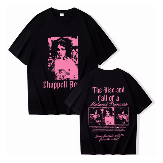 Camiseta Camisa Blusa Algodão Unissex Chappell Roan The Rise and Fall of A Midwest Princess Album