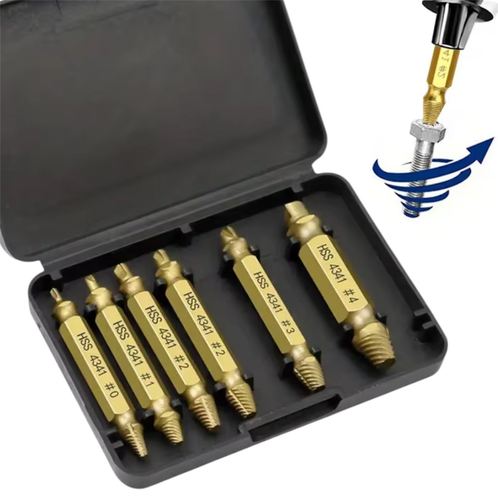 Kit 6 Removedor Extrator Saca Parafuso Quebrado Danificado em Oferta na Shopee