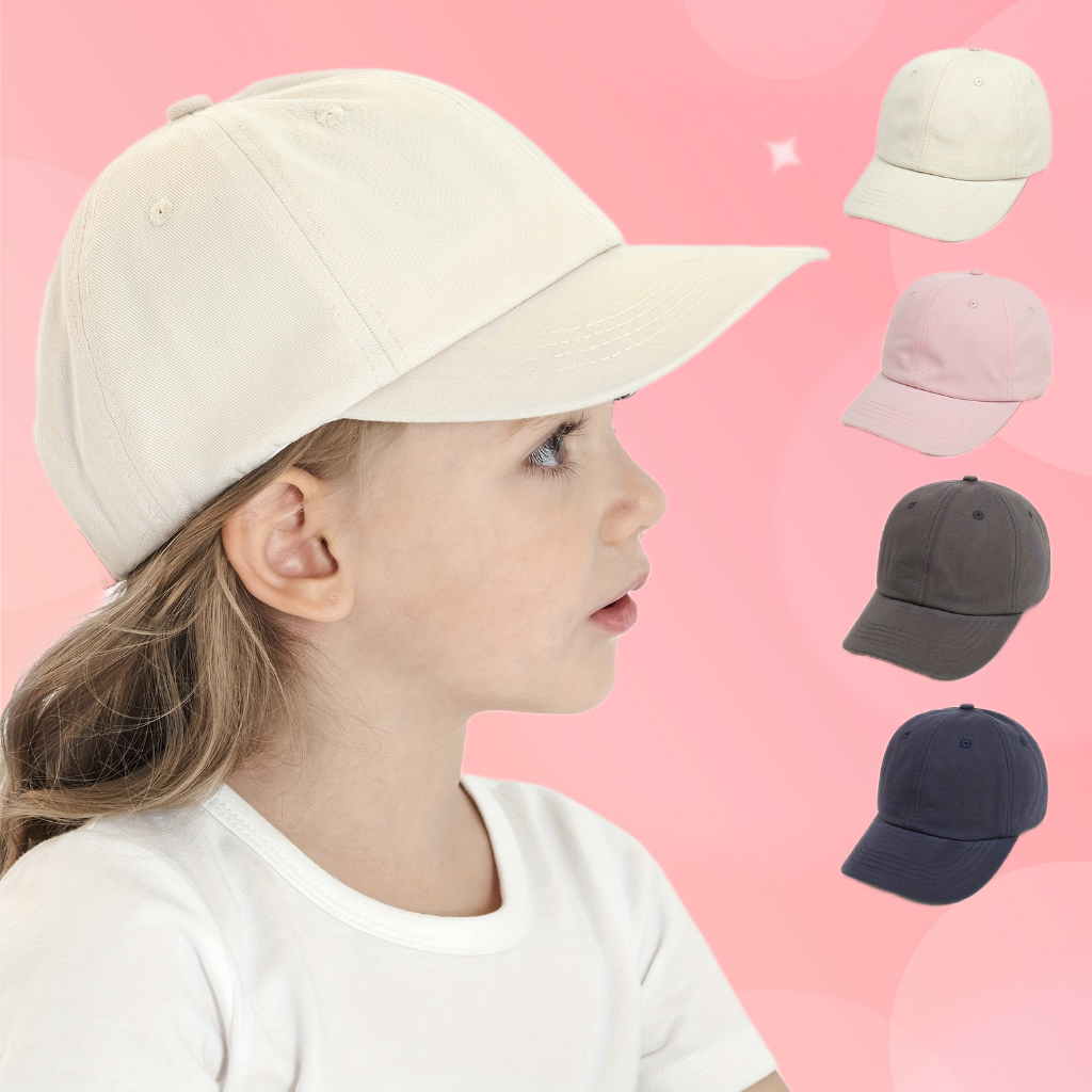 Boné de beisebol ajustável para crianças para meninos e meninas bebês