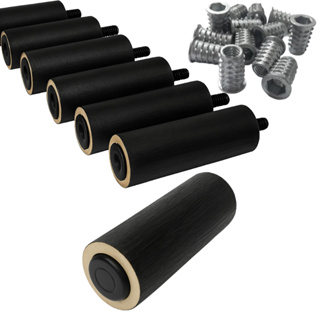 pé de madeira para cama box + Buchas metálicas para fixar solteiro casal King Queen rosca universal 5/16 11,5 cm em Oferta na Shopee