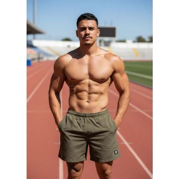 Short Academia Masculino Bermuda Masculina Academia Corrida Musculação Poliamida Praia Piscina