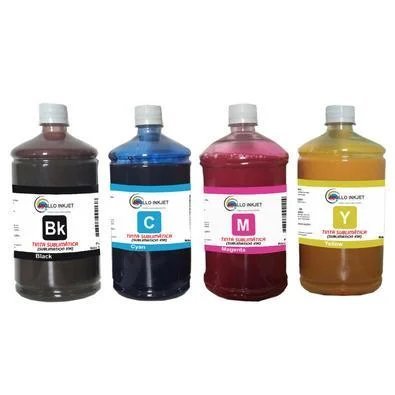 Tinta Sublimatica Compatível Para O Uso Epson 4x100ml Cyan Magenta Yellow Black Kit 400ml
