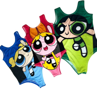 Body Maio Collant Meninas Super Poderosas Lindinha Florzinha Docinho em Oferta na Shopee