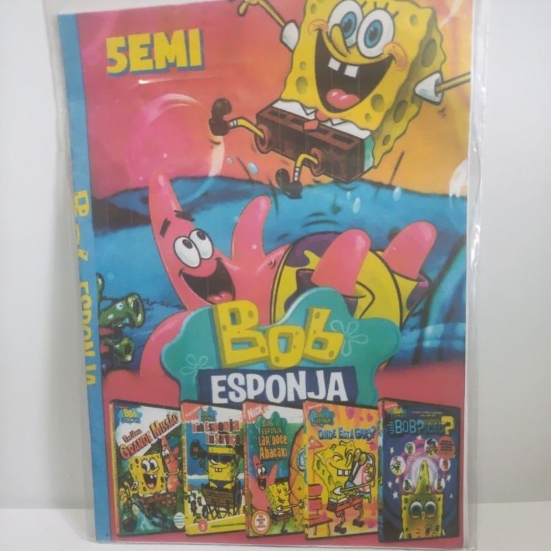 dvd Bob esponja 5x1