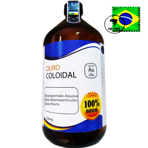 Ouro Coloidal 500ml Universe MBS Nanoscience