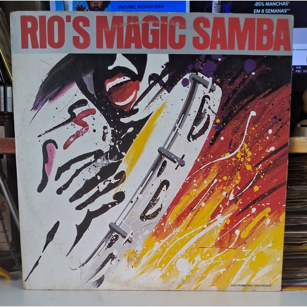 LP Rio S Magic Samba CID 1986 POMOCIONAL VISA completo com encarte  Batucada Samba Nm