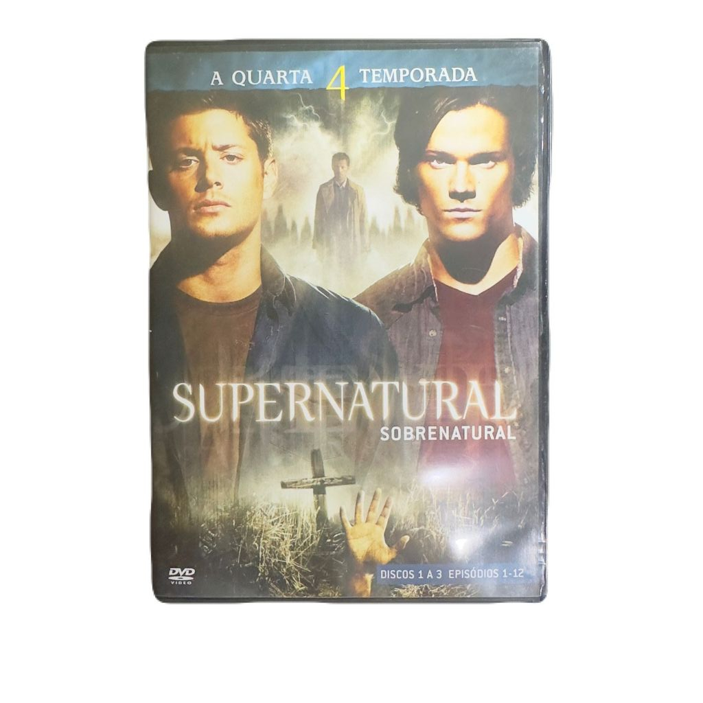 DVD Supernatural - 4ª Temporada Ep. 1 - 3 em Case [USADO]