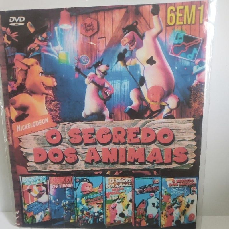 dvd O segredo dos animais 6x1