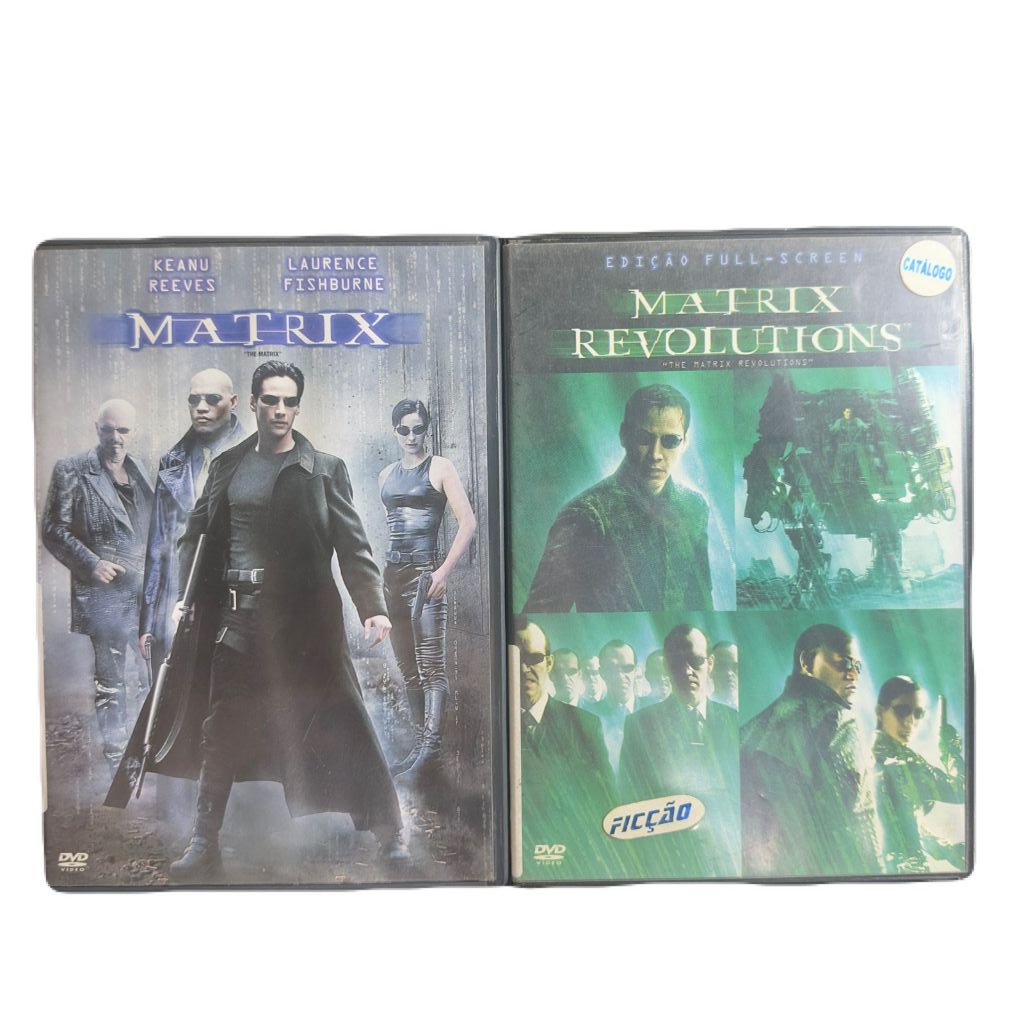 DVD Combo The Matrix e Matrix Revolutions em Cases [USADO]