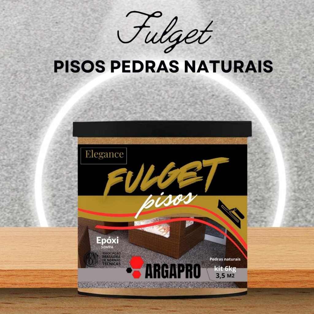 Revestimento para pisos fulget pedras naturais epoxi 50mpa 6kg