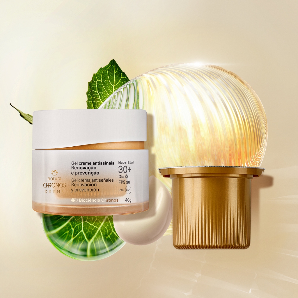 Kit Gel Creme Antissinais 30+ Dia Chronos Derma com Refil