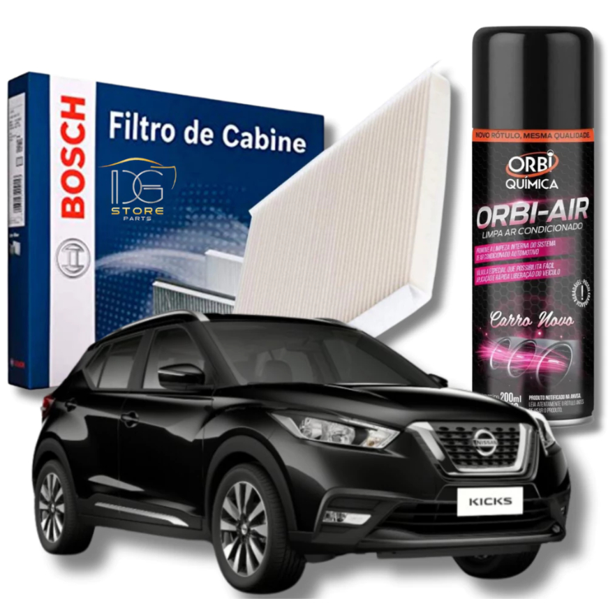 Filtro De Cabine Ar Condicionado Nissan Kicks Com Spray Higienizador | Bosch 0986BF0698 em Oferta na Shopee