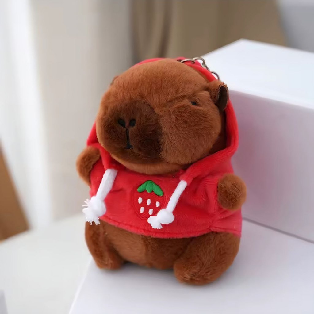 Chaveiro Capybara Kawaii Capivara de Pelúcia Fofa Pingente para Bolsa e Mochila em Oferta na Shopee