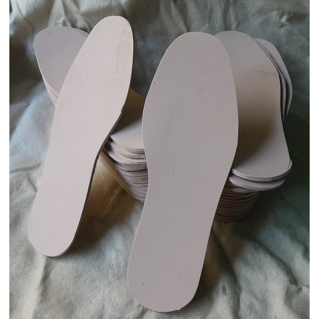 Kit 5 pares palmilha EVA 3mm macia tênis sapato bota botina