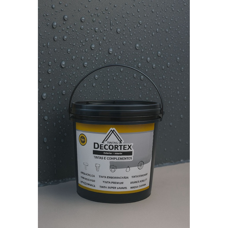 Decortex Tinta Emborrachada 18L – Proteção Total Contra Umidade e Fissuras