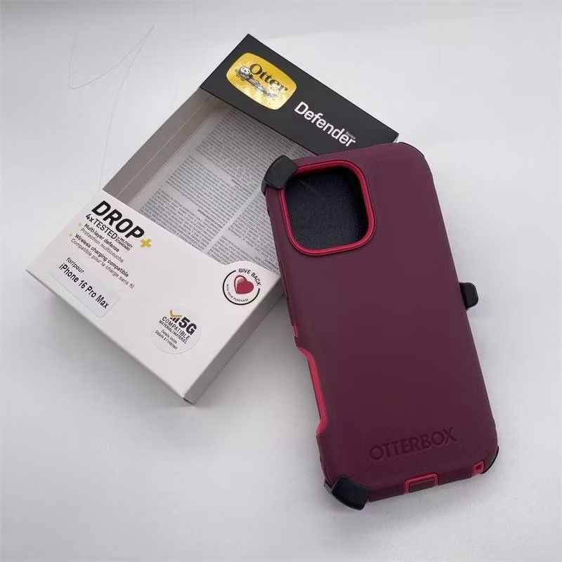 Otterbox Defender iPhone 16 Pro Max Capa De Telefone Ao Ar Livre Armadura Anti-Queda Duricrust