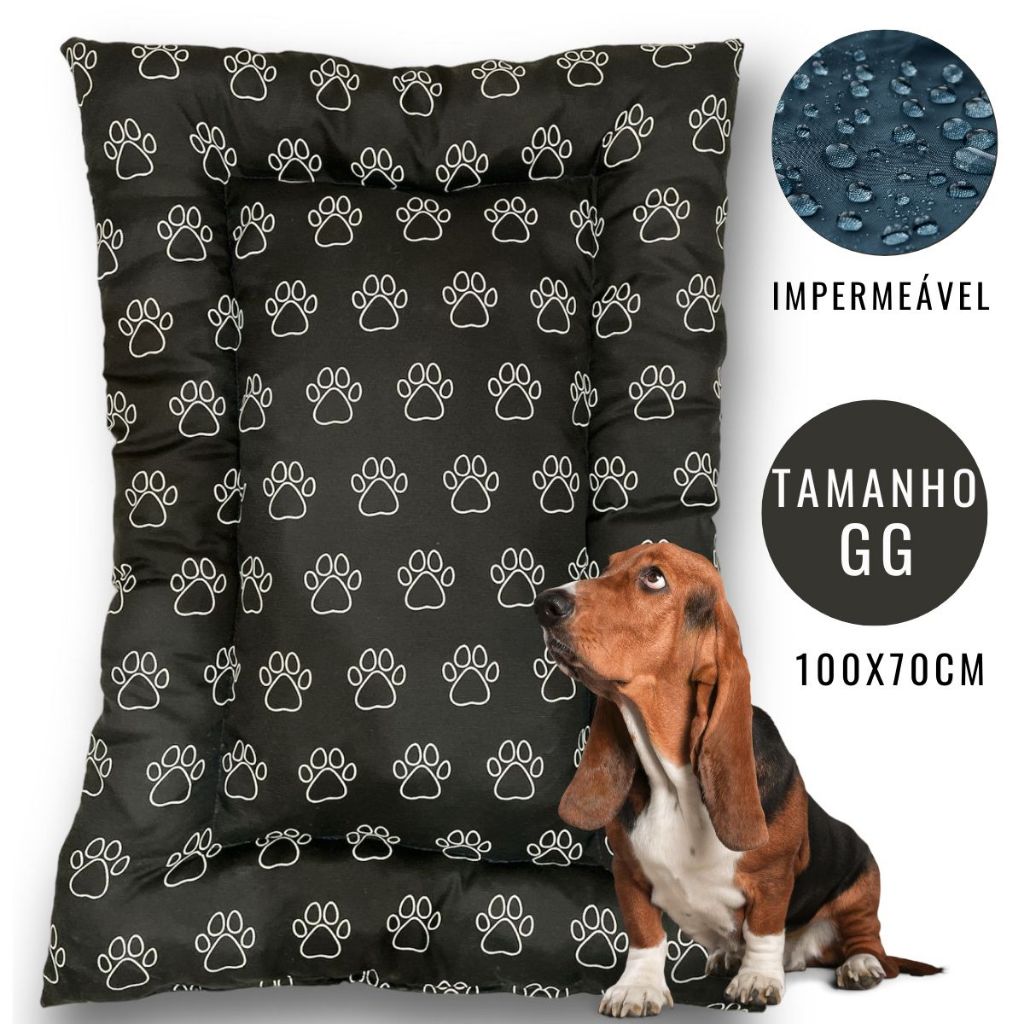 Imagem Cama de Cachorro G Colchonete Pet 95x65cm Caminha Cachorro e Gato
