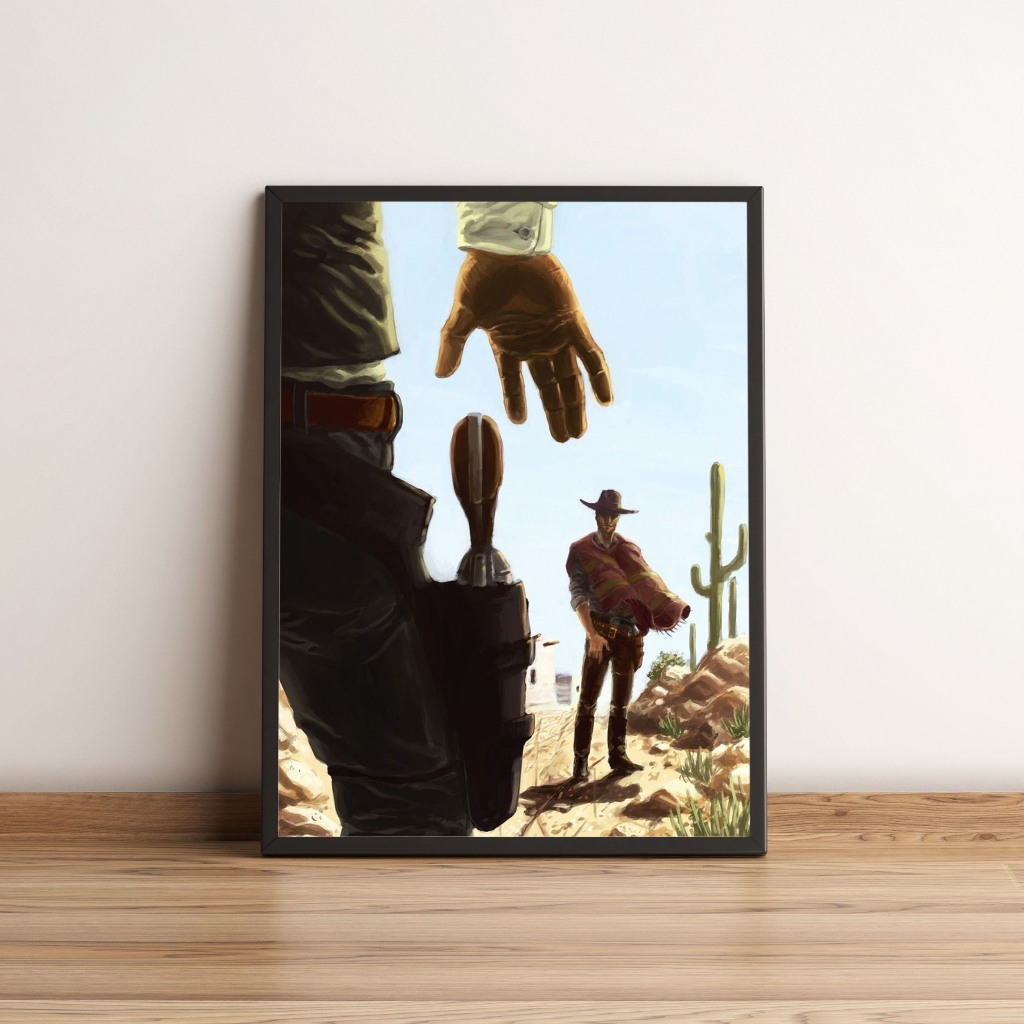 Quadro Faroeste Arte de Duelo Velho Oeste 2901