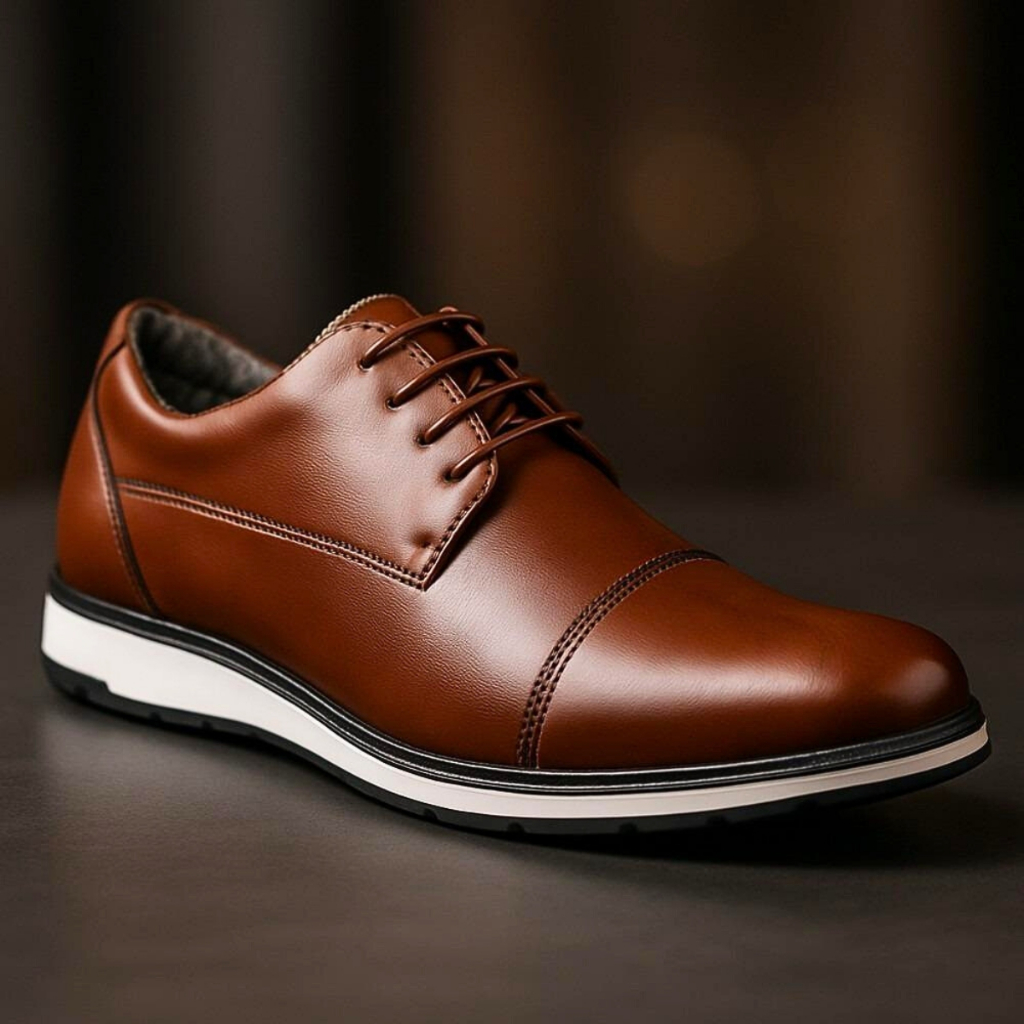 Oxford Masculino Esporte Fino em Couro Estilo Italiano Derby Social Confortável Top Fran em Oferta na Shopee
