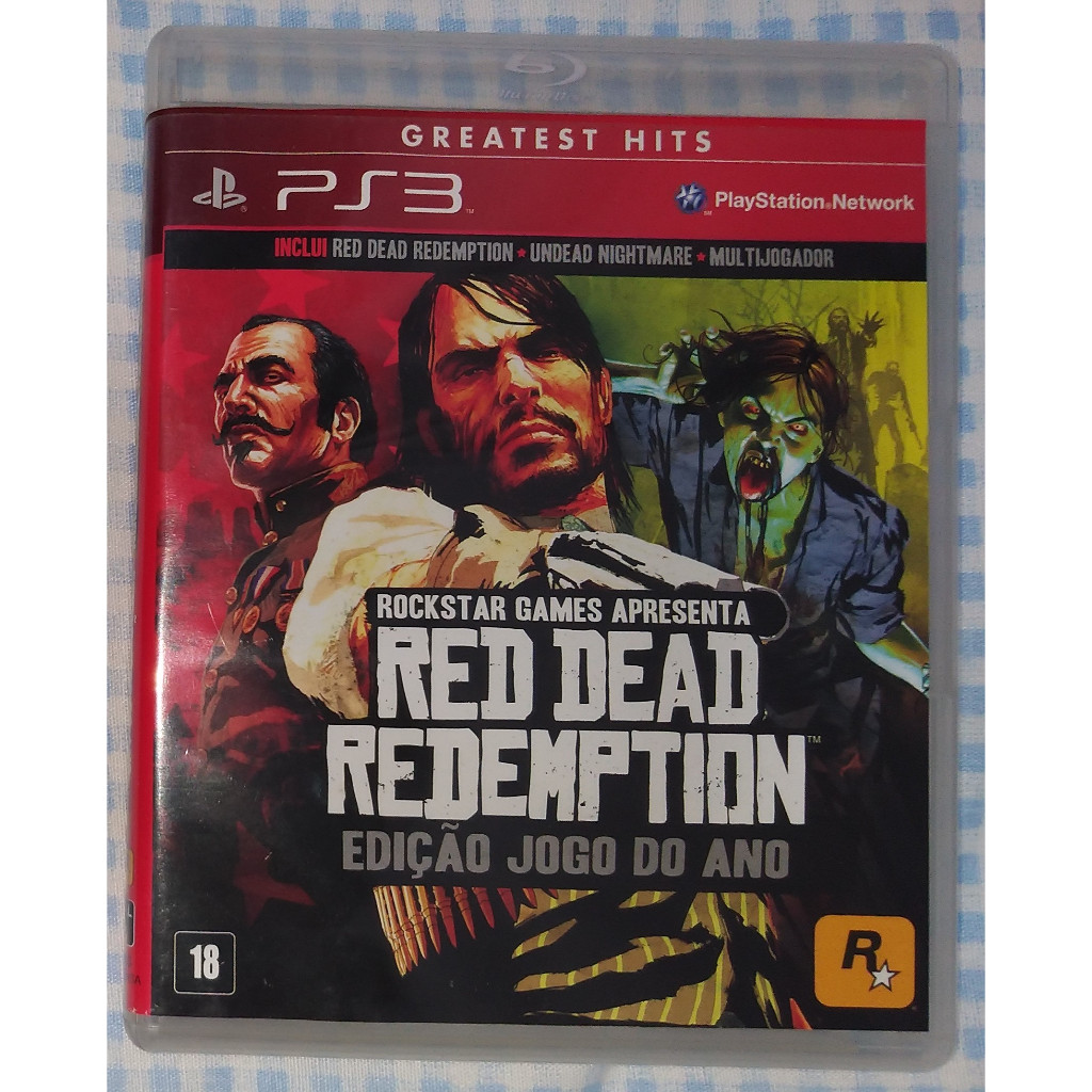 Red Dead Redemption – Game of the Year Edition (GOTY) - PS3 - PlayStation 3 - Mídia Física Original