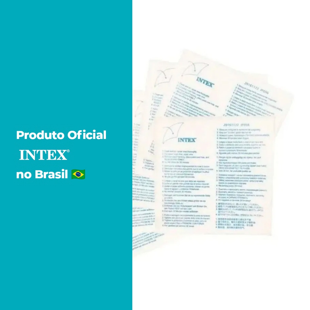 Detalhes do Adesivo Reparo P/ Piscina Colchão Infláveis Intex Cor Transparente - Intex Oficial Brasil