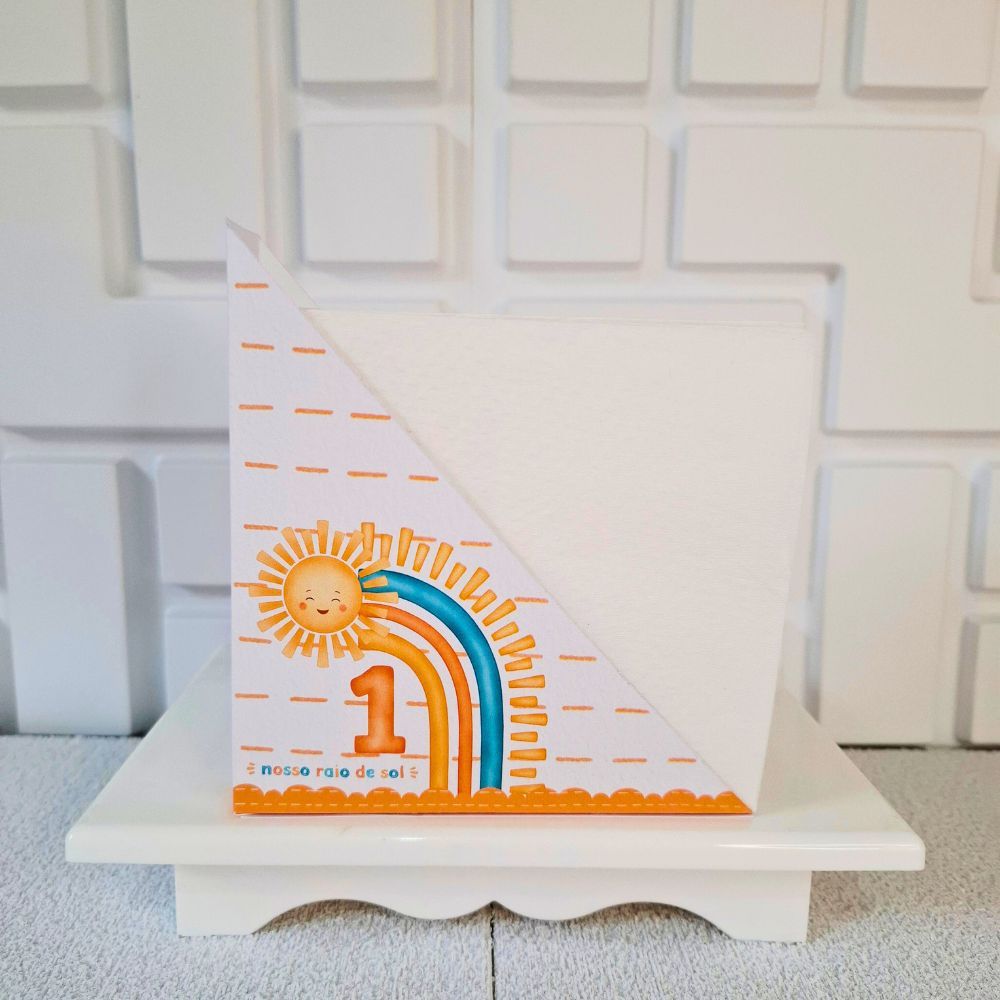 Porta Guardanapo Decoração Festa no tema Primeira Volta ao Sol Centro de Mesa Pegue e Monte em Oferta na Shopee