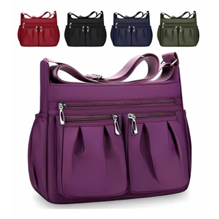 Bolsa Feminina Grande Transversal Casual Impermeável Nylon Tiracolo em Oferta na Shopee