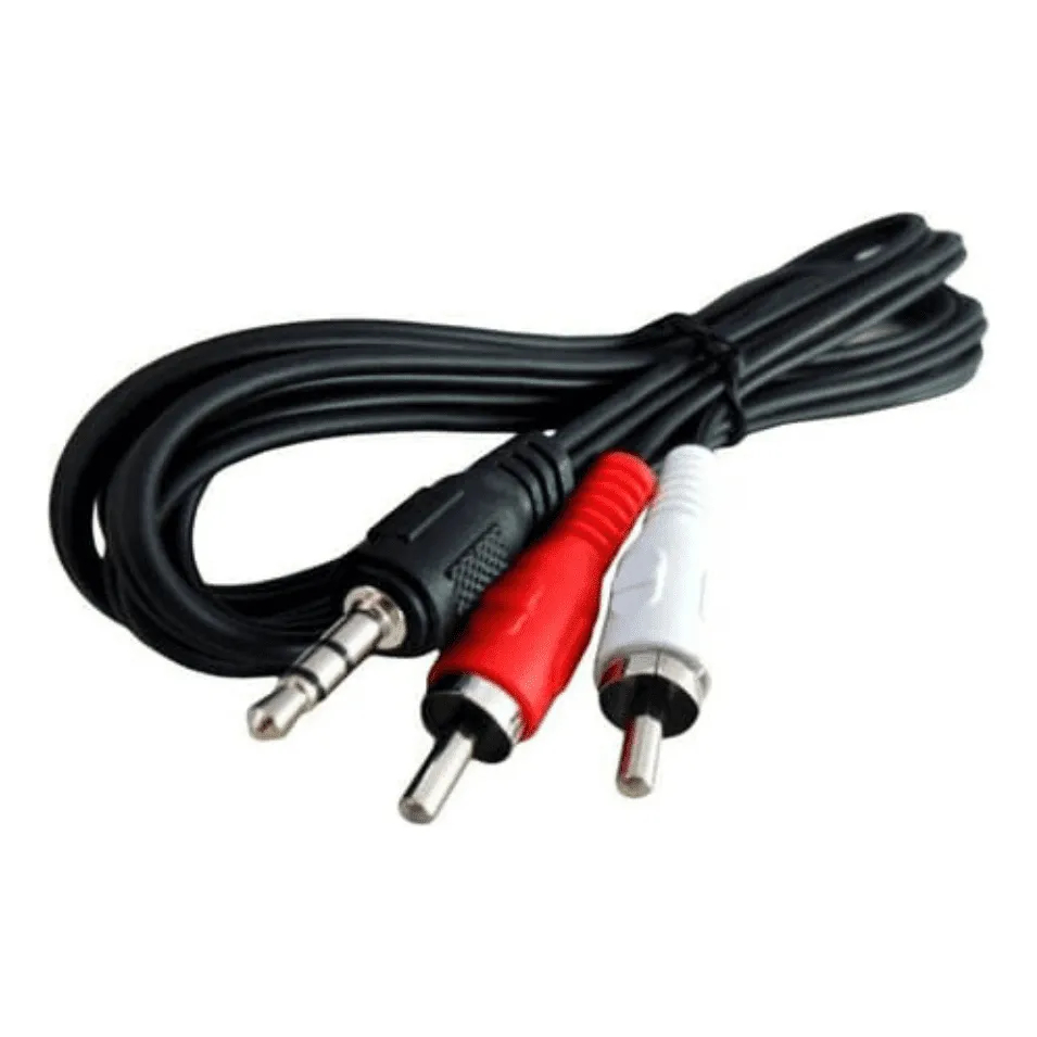Cabo Auxiliar P2 Macho X Rca Macho Audio P/ Som / Tv / Home Theater Audio Video 1.5m