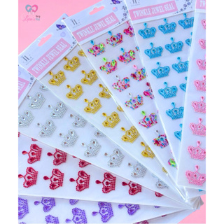 Cartela de Coroa Adesiva - 3 unidades - 24 adesivo por Cartela em Oferta na Shopee