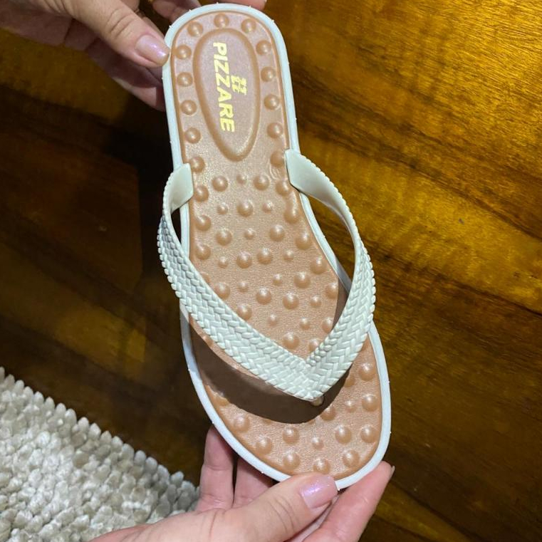 Sandália Rasteira Feminina Conforto Antiderrapante Anatômica Casual Moda Verão