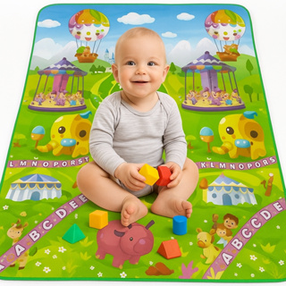 Tapete de Atividades Infantil Interativo 180x120 Térmico Bebê Gigante Tatame Educativo Criança em Oferta na Shopee