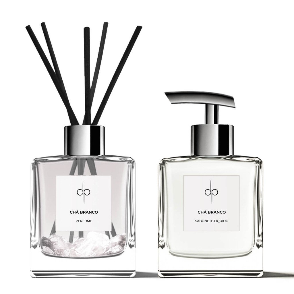 Kit SPA Cristal (Chá Branco) Pureza e Harmonia | Aromatizadores com Pedras Naturais | Presente I Di Piettro