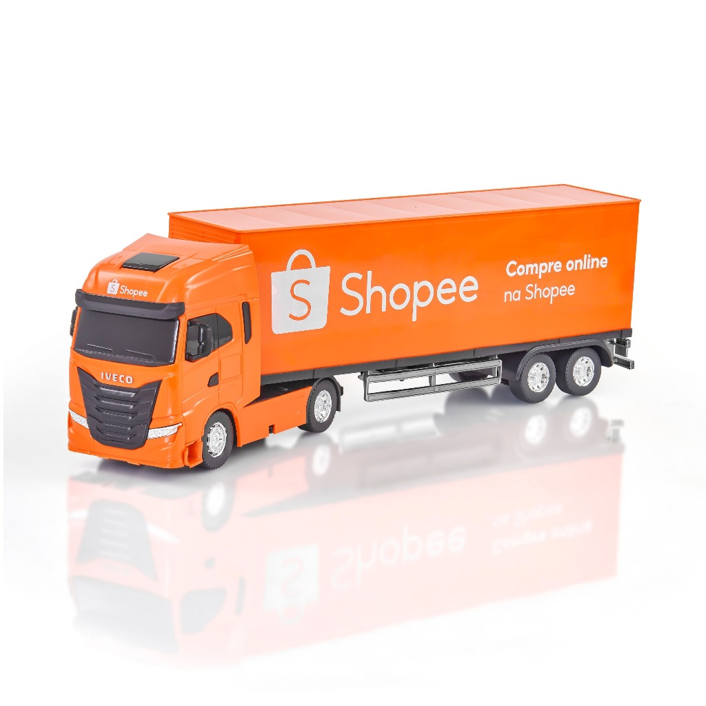 Brinquedo Caminhão Iveco S-Way Toco Baú Original da Shopee