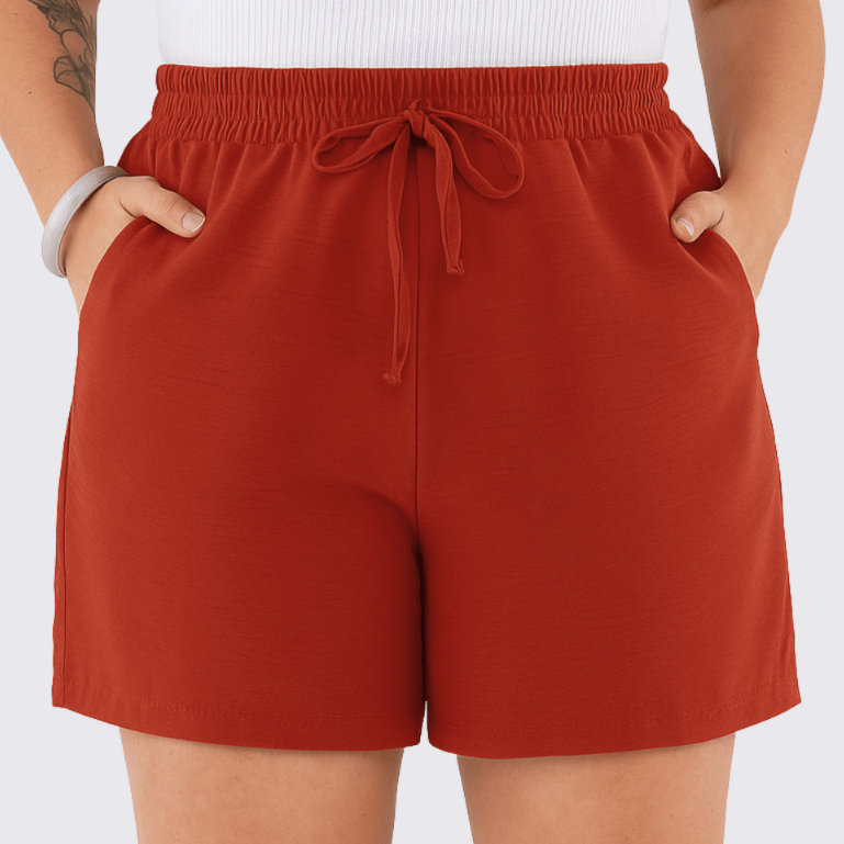 Short Bermuda Plus Size G AO XG Malha CrepEe Dunas Com  Bolso 46 ao 54 em Oferta na Shopee
