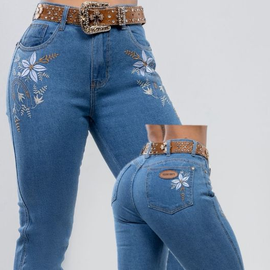 CALÇA COUNTRY JEANS, FEMININA COM LYCRA AMERICANA RODEIO E TEXANO BRUTO, TECIDO PREMIUM em Oferta na Shopee