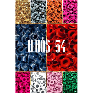 🧷 Kit 10 Cores de ILHÓS N° 54 DE FERRO – 500 Peças Totais em Oferta na Shopee