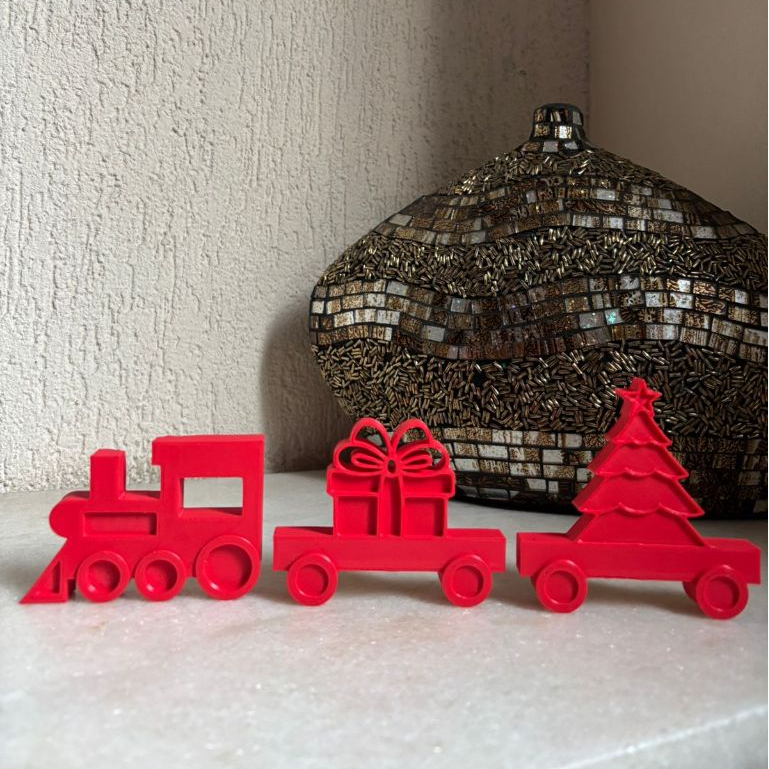 Trem de Natal Enfeites de Natal Presentes Decoração Arvore de Natal