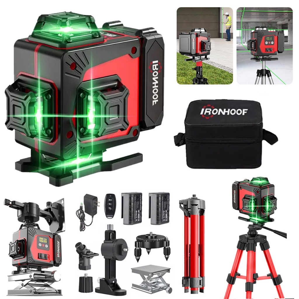 🔥 _PRECISÃO NO SEU TRABALHO COM O NIVEL A LASER PROFISSIONAL! 📏🔦_

_Nível A Laser Profissional 16 Linhas com Tripé Verde 4D_

💚 _R$ 119,00_
💥 _60% OFF_

✅ Alta precisão para medições exatas
✅ Acompanha tripé e 2 baterias para facilitar o uso
✅ Ideal para 