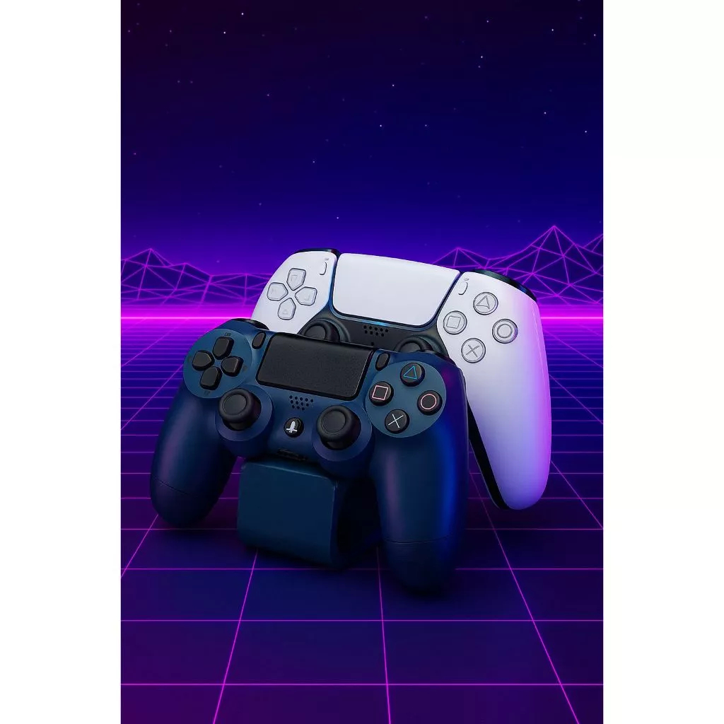 Suporte para Controle de Videogame Playstation PS4 e PS5 Organizador Decoração