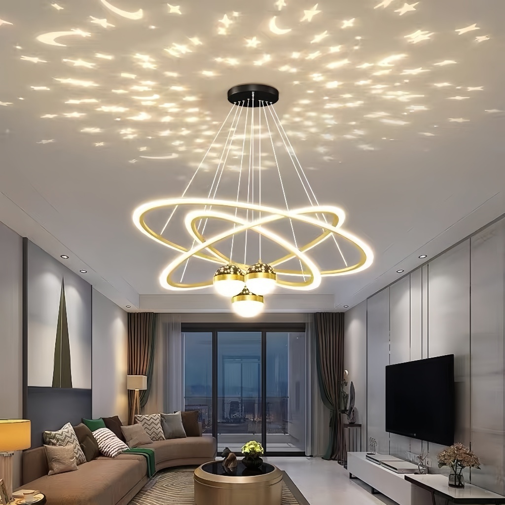 110V-220V Nordic Luxo Lustre De Teto Sala De Jantar 60 * 40 * 20CM